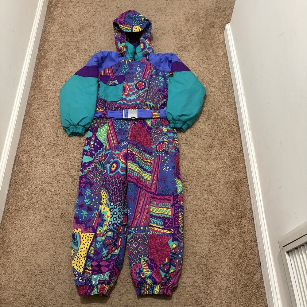 Kids Vintage Edelweiss Snow Suit Ski Suit Junior Sz L (12-14)